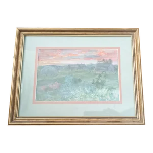 20th Century Watercolor and Gouache Berkshire Peru Massachusetts Landscape Painting
