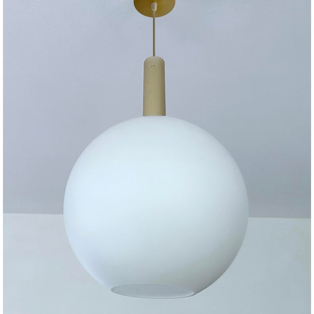 Large Vintage Glass Pendant Light from Doria, 1950s For Sale - Image 13 of 13