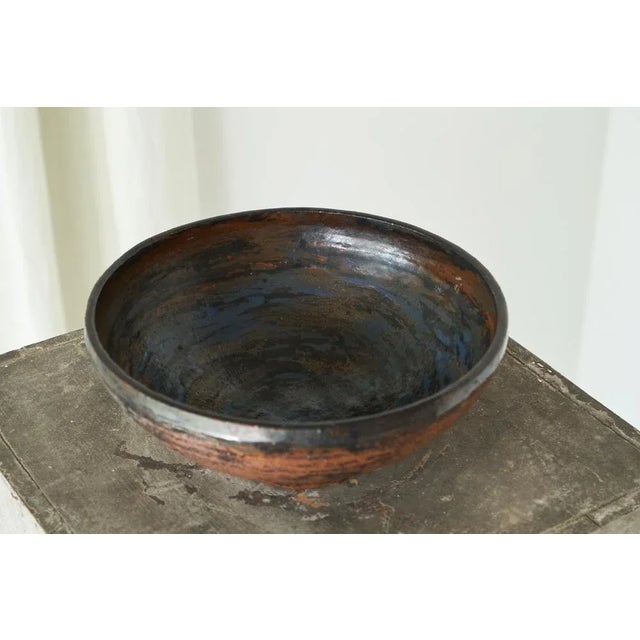 1940s Large Mid-Century Studio Pottery Bowl, 1960s For Sale - Image 5 of 10