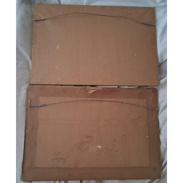 Pair of 1920s Art Deco Pochoirs (Stencil Art) After Umberto Brunelleschi For Sale - Image 4 of 4