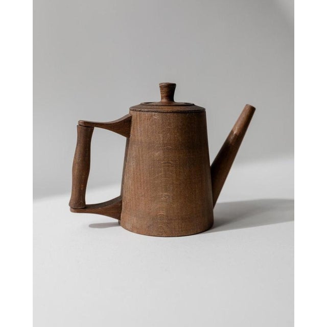 Vintage Rustic Folk Art Wooden Pitcher, 1960s For Sale - Image 11 of 11
