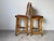 Vintage Coastal Organic Bamboo & Rattan With Leather Wrapped Bar Stools - A Pair For Sale - Image 4 of 13