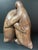 Vintage Large Hand Carved Wooden Penguin Couple Sculptural Statue For Sale - Image 9 of 10