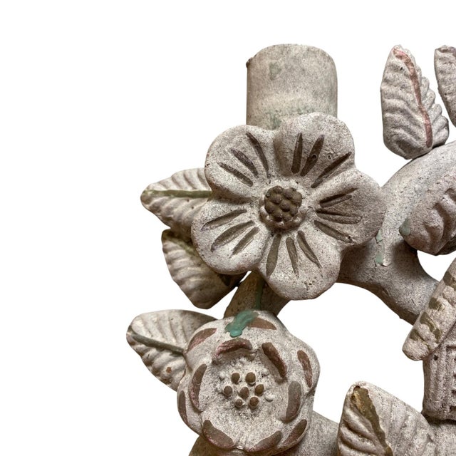 Vintage Mexican Pottery Tree of Life Candelabra Árbol De La Vida For Sale - Image 4 of 14