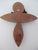 Wood Mexican Milagros Wood Folk Art Cross With Cherub Guardian Angel & Charms For Sale - Image 7 of 8
