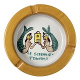Vintage Le Sirenuse Hotel Positano Italy Ceramic Ashtray Catchall Dish For Sale