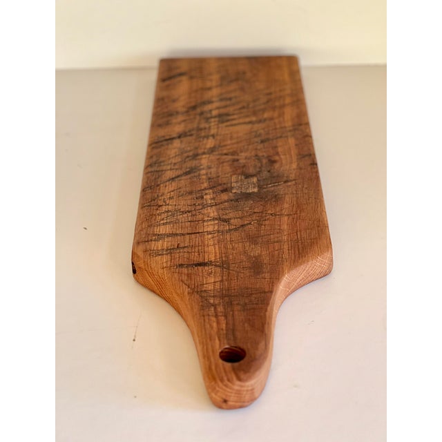 Folk Crafted Oak Cutting Board For Sale - Image 16 of 18