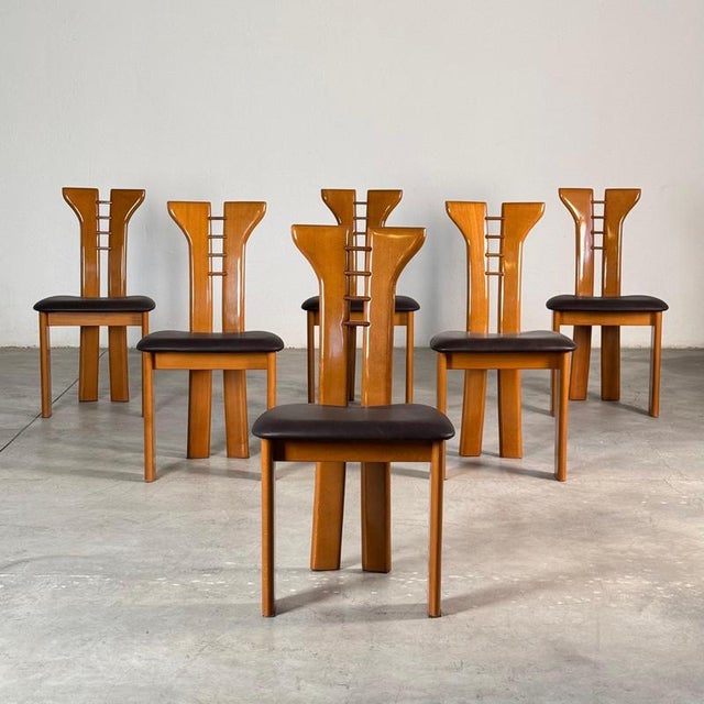 Dining Chairs attributed to Pierre Cardin for Rimaldi, Late 1970s, Set of 6 For Sale - Image 3 of 18