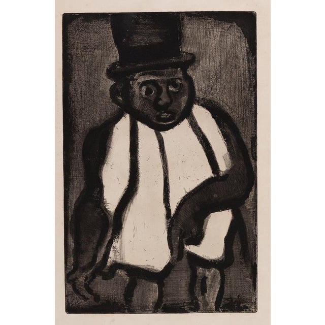 Georges Rouault (1871-1958) Reincarnation of Father Ubu: Good Candidate Boudoubadabou Original etching Signed lower left...