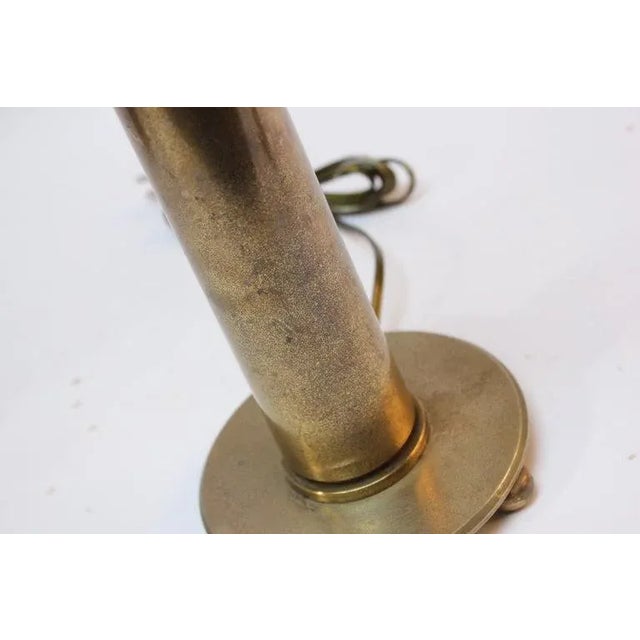 Vintage Brass Artillery Shell Trench Art Table Lamp For Sale - Image 9 of 13