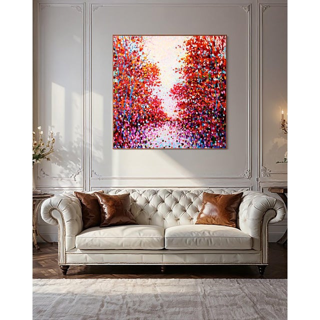 Artist Andrei Sitsko "Trees by the Water Iv" Modern Original Painting For Sale - Image 13 of 13