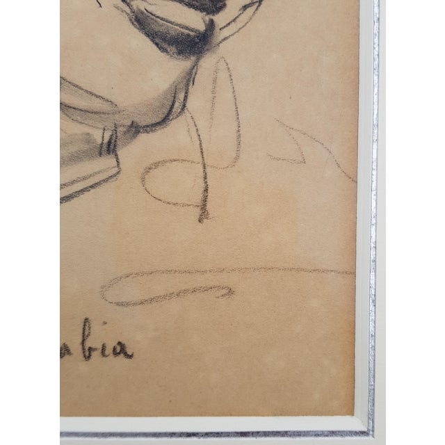 Francis Picabia Picabia Francis - Woman Portrait - Pencil Drawing - 1940 - c.o.A For Sale - Image 4 of 13