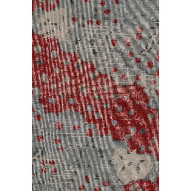 1960s Vintage Zeki Müren Art Deco Rug With Abstract Patterns For Sale In New York - Image 6 of 7