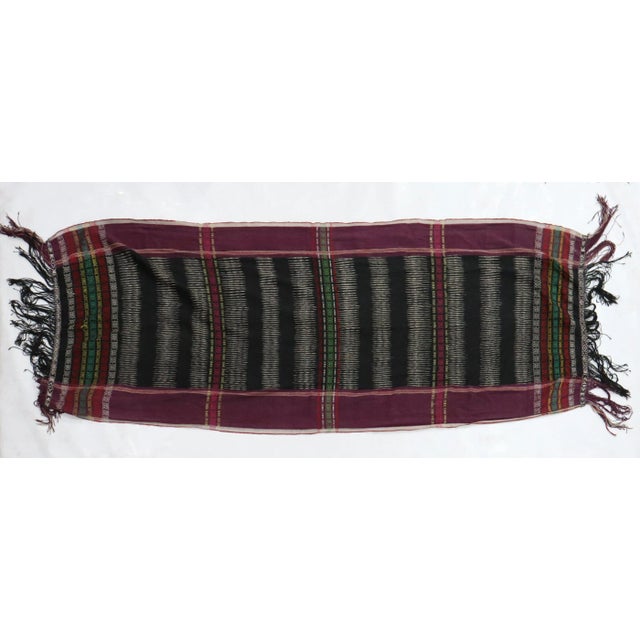 Early 20th Century Indonesian Batak Textile - 2' x 5' For Sale - Image 9 of 9