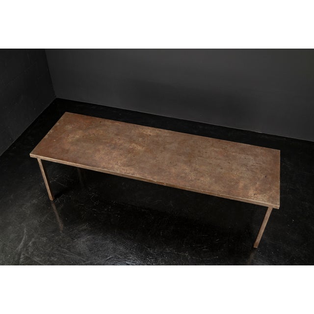 Large Industrial Dining Table in Handcrafted Steel For Sale - Image 17 of 18