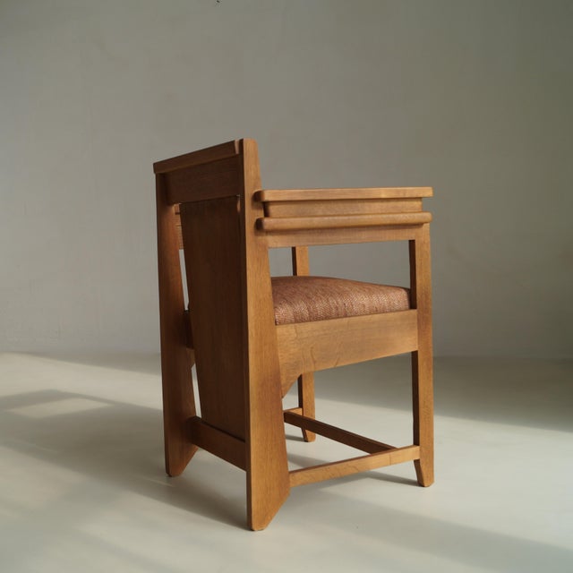 Wood Vintage Art Deco Dutch Hague School Armchair, 1920s For Sale - Image 7 of 17
