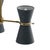 Gable Pendant, Antique Natural Brass with Storm Blue Shade For Sale In Detroit - Image 6 of 9