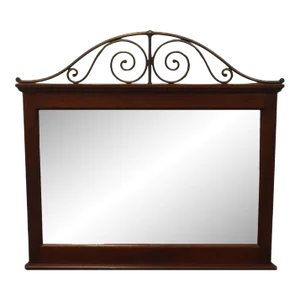 Pennsylvania House Contemporary Traditional Style 47" Dresser / Wall Mirror W. Metal Scrollwork