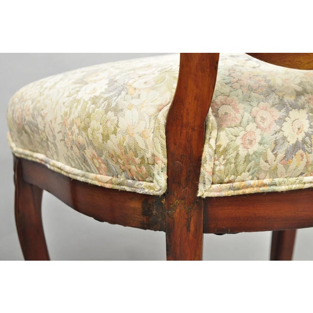 Antique Victorian Mahogany Pretzel Balloon Back Parlor Side Chairs - A Pair For Sale - Image 14 of 15