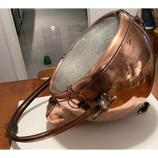 Metal 1930s General Electric Copper Spotlight For Sale - Image 7 of 9