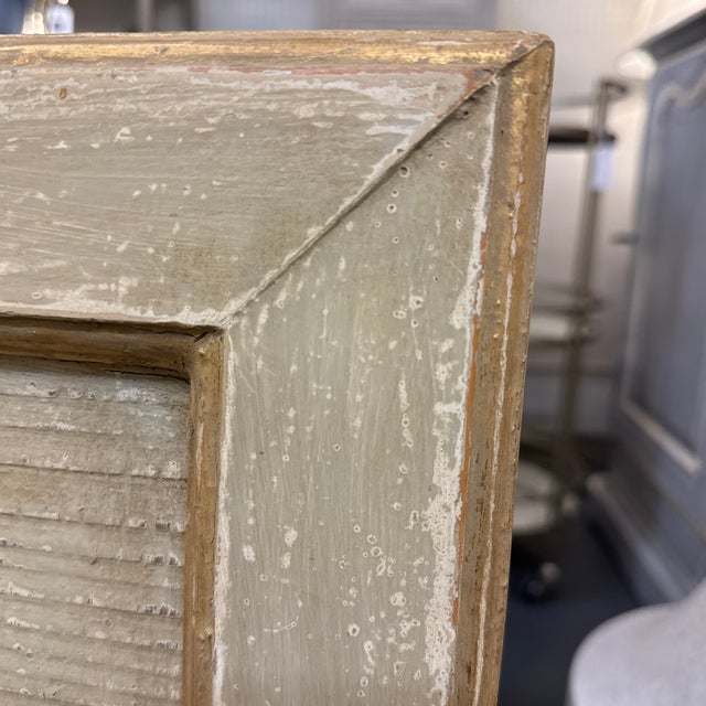 Antique French Pair of Paneled Mirrored Sconces For Sale - Image 9 of 10