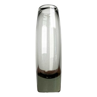 Mid-Century Modern Danish Labrador Series Vase in Green Glass by Per Lütken for Holmegaard, 1950s For Sale