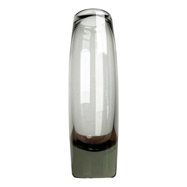 Mid-Century Modern Danish Labrador Series Vase in Green Glass by Per Lütken for Holmegaard, 1950s For Sale