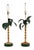 2000 - 2009 Pair of Hollywood Regency Italian Tole Palm Tree Table Lamps For Sale - Image 5 of 12