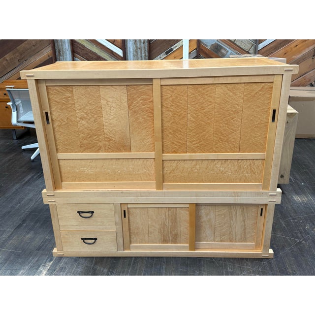 Design Plus Gallery presents the Maple Audio/Visual Tansu Cabinet from Berkeley Mills. This two-part cabinet is composed...
