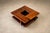 Brazilian Modern Imbuia Coffee Table with Central Flower Vase Opening and Open Display Shelves, Casa Finland, Brazil, 1960s - lot 1129 For Sale - Image 12 of 18