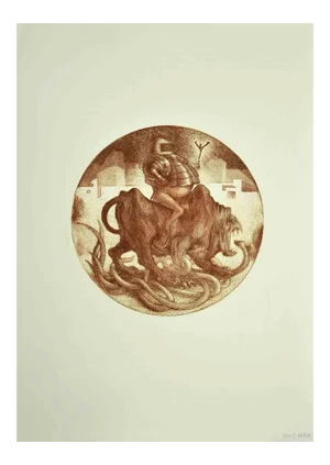 Leo Guida, Winning Hero, Original Etching, 1971