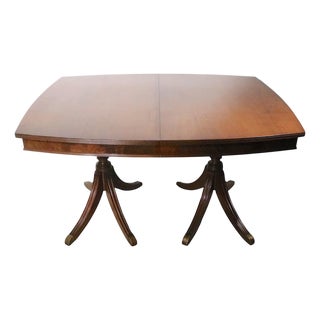 Duncan Phyfe Style Dining Table by Century Furniture With Four Leaves C 1940/60's For Sale
