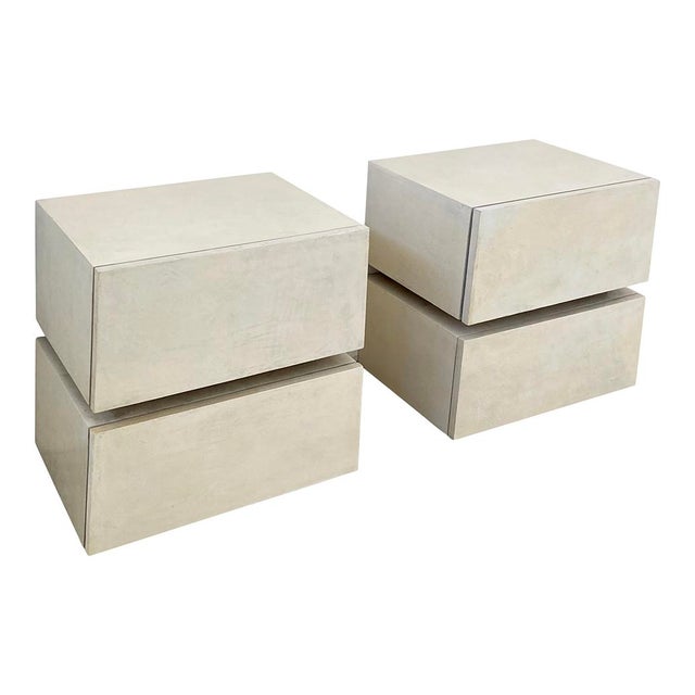 Parchment Bedside Tables, 1980s, Set of 2 For Sale - Image 11 of 16