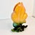 Art Deco 1940s Art Deco Americana Hull Pottery Trompe L’Oeil Botanical Saffron Vase. For Sale - Image 3 of 9
