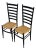 Mid 20 Th C Pair Italian Gio Ponti Style Chairs High Back Ladder For Sale