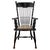 A fine 19th-century English Windsor armchair crafted from oak and finished in a distinctive ebonised surface, displaying...