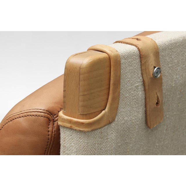 Wood Set of Vintage Pernilla Lounge Chair and Ottoman by Bruno Mathsson for Dux, 1969 For Sale - Image 7 of 8