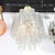 1970s Mid-Century Modernist Murano Glass Tronchi Chandelier W/ Brass Fittings For Sale - Image 5 of 18