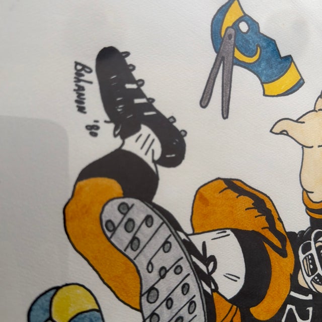 Bohanon Hand Drawn Pittsburgh Steelers Art Work For Sale - Image 4 of 8