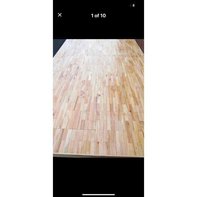 1970s Vintage 1970s Industrial Handcrafted Hairpin Table. For Sale - Image 5 of 9