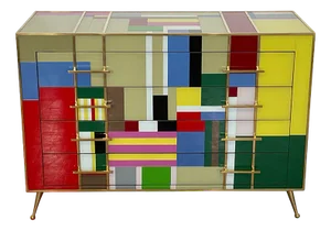 Four Drawers in Multicolor, 1980s