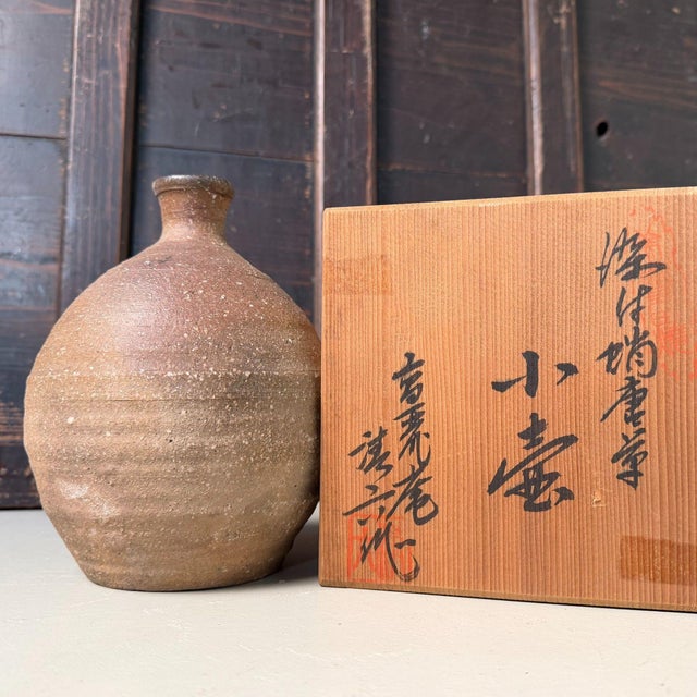 Ikebana Vase in Traditional Stoneware by Yoshio, 1950s For Sale - Image 11 of 17