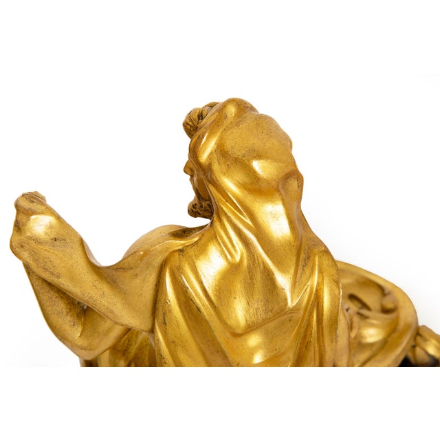 Rare Pair of French Antique Bronze Fireplace Chenets “Vulcan and Venus" For Sale - Image 14 of 17