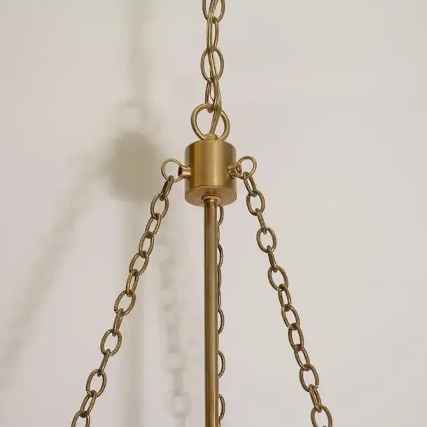 Early 21st Century "Fishbowl" Glass & Brass Pendant 1 For Sale In New York - Image 6 of 10