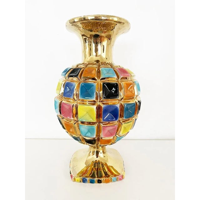 1950s Vintage Vase with Plate by Sesto Fiorentino, 1950s, Set of 2 For Sale - Image 5 of 7