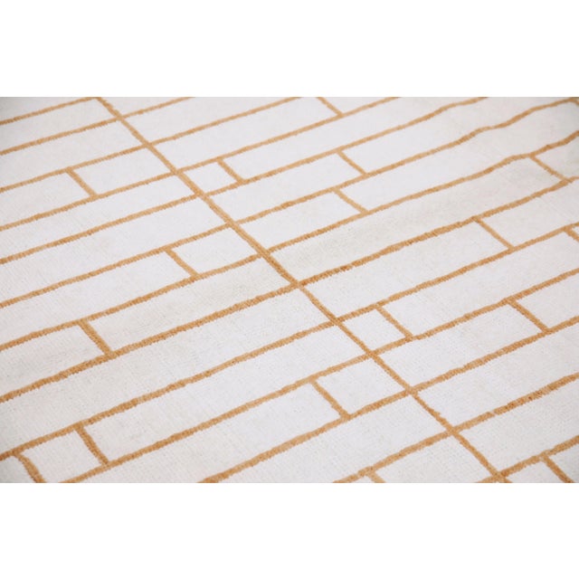 Textile Modern Handmade Turkish Oushak Rug 8'1" X 9'11" For Sale - Image 7 of 7