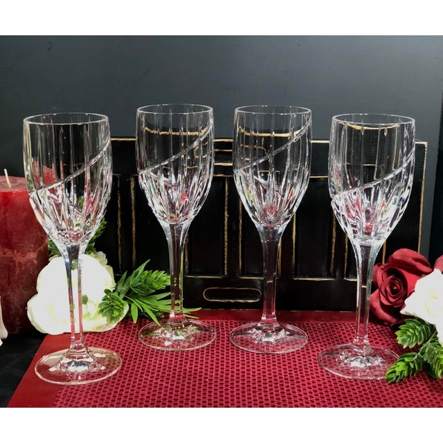 Mikasa Uptown Vintage Crystal Water Glasses Set of 4 Chairish