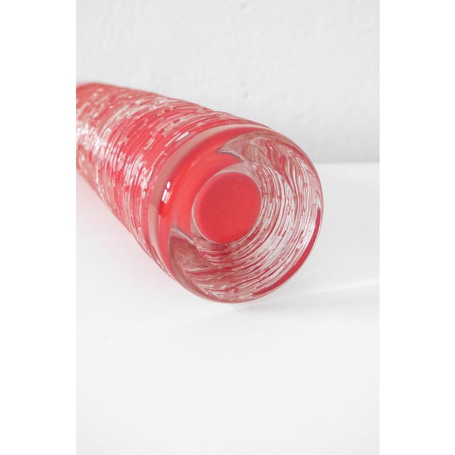 Mid-Century Modern Glass Vase by Edenfalk, Skruf, Sweden For Sale - Image 3 of 13