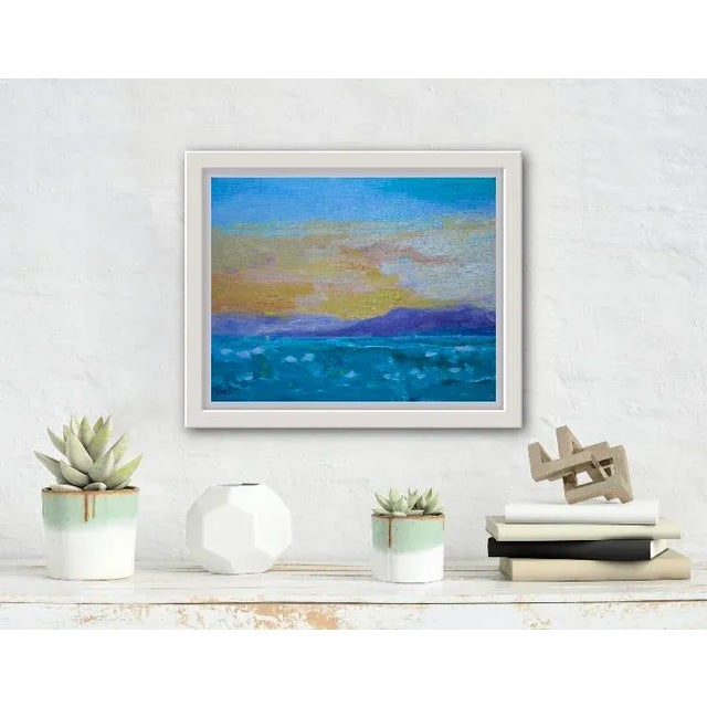 "View from Our Lanai" Modern Seascape Oil Painting For Sale - Image 10 of 12