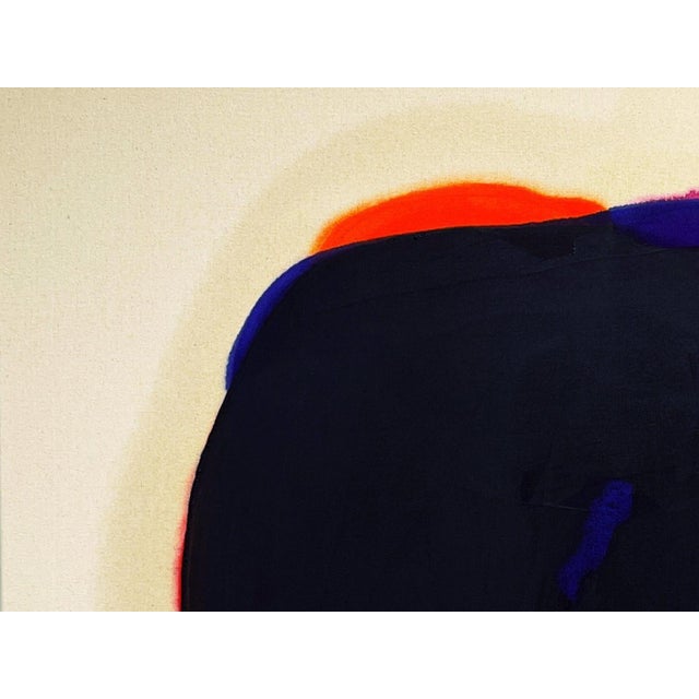 Contemporary Gary Griffin "Out Go the Lights" Contemporary Orange, Blue & Purple Tone Color Field Painting, 21st Century For Sale - Image 3 of 7